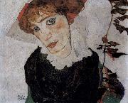 Egon Schiele Portrait of Wally oil